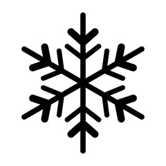 Christmas and New Year icon collection silhouette Vector illustration. snowflake icon set. Four simple black snowflake icons on a white background for winter design Perfect for winter holiday designs.