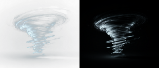 Airflow wave fresh wind effect twirl circular pattern.
