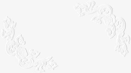 embossed image of flowers frame 