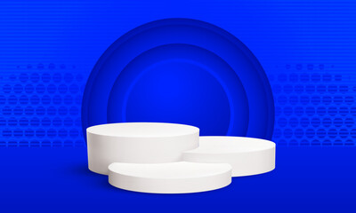 Abstract Background Gradient Color Vector EPS 3D Podium
