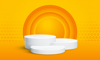 Abstract Background Gradient Color Vector EPS 3D Podium