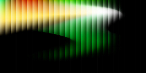 Abstract Gradient Vertical Stripes with Shadow Overlays on Black Background