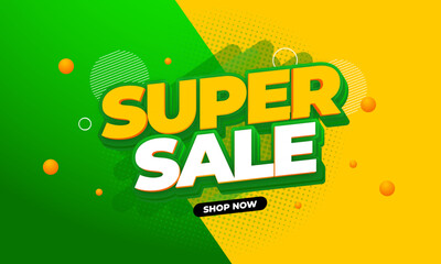 Vector EPS Banner End Year Sale and Super Sale Design Template Creative