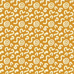 Abstract geometric seamless pattern on isolated background. Vector shapes, figures. For paper, cover, fabric, gift wrapping, notebook, bed linen