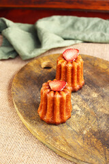 traditional French cannelli pastries for dessert