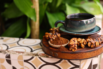 Luwak coffee beans are a rare and expensive delicacy