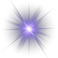 Obraz premium Futuristic blue light PNG with transparent highlights, glow, sun rays and bokeh sparks. Magic blue flare and shiny sunburst. Sparkle, magic light, Cinematic. Glowing sun flash with lens reflection.