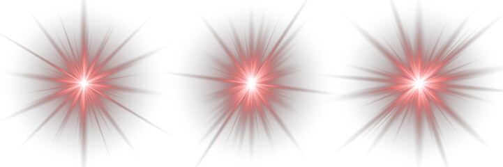 Png red sparkle twinkle magic glow star shine beam effect. Red light star flare effect glowing in the darkness light PNG overlay for digital design transparent background. Bright flash. Lens Flare. © Slava