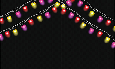 Romantic Heart String Lights for Valentine&rsquo;s Day Decoration