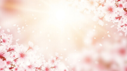 春の桜のフレーム素材