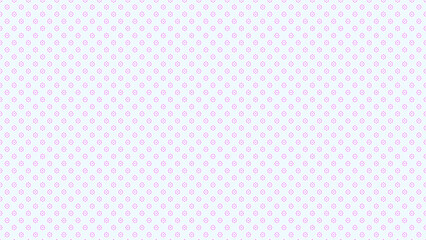 Cute purple polka dot pattern with tiny circular blossoms on white background soft decor