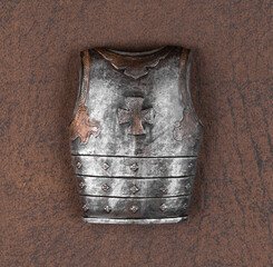 medieval steel knight protective breastplate