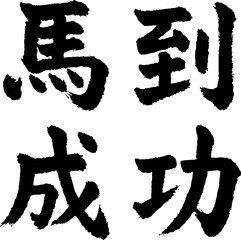 2026 Year of the Horse Chinese Calligraphy - Success