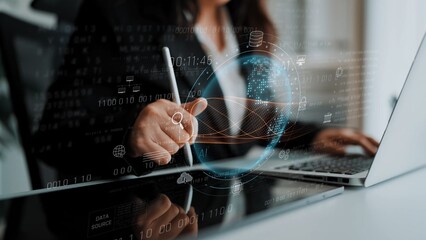 Global AI and data processing system enhances data, AI, and processing efficiency through digital network and global integration of intelligent technology Marrow