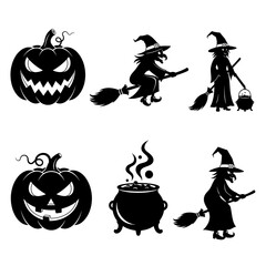 halloween pumpkin set