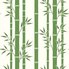 Bamboos Illustration for Bedsheet Print