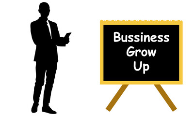 Businessman silhoutte icon with office suit and tie