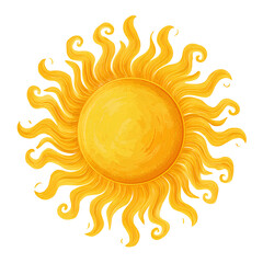 a beautiful sun illustration