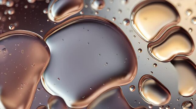 Close-Up Water Droplet Micro Patterns on Glass with Soft Shimmering Light