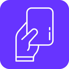 Fototapeta premium Red Card icon style