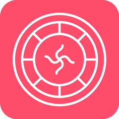 Fototapeta premium French Roulette icon style