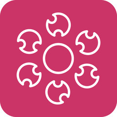 Obraz premium Iron Pellets icon style