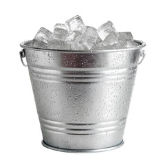 a bucket full of ice