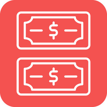 Dollar Bills icon style