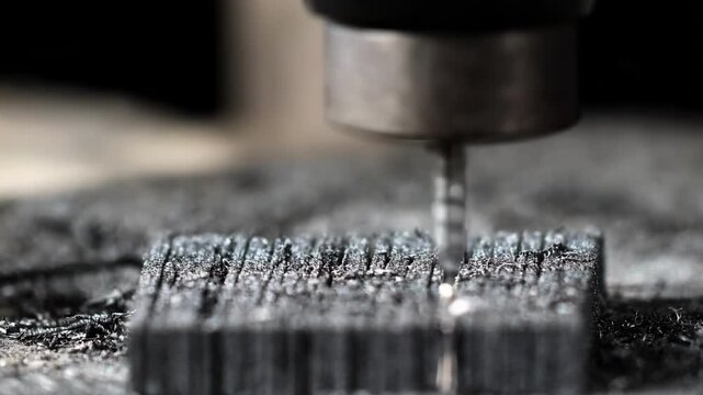 Medium shot capturing the layering process of innovative metal composites combining durability with enhanced conductivity