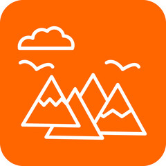 Adventure icon style © designing ocean