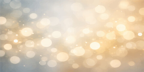 Abstract golden bokeh background with glowing Christmas lights and blurred glitter for a bright holiday celebration design featuring shiny yellow magic and defocused xmas patterns © Ashraful