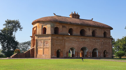India, Assam, Sivasagar, Beautiful View of Rang Ghar of Ahom Dynasty, Built By Swargadeo Pramatta Singha in 1744 - 1751 A.D.