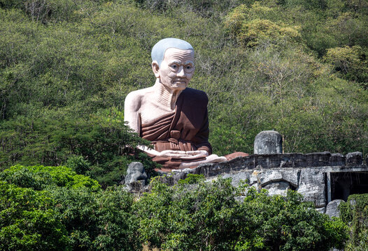Fragments of Buddhist temples and statues in the Hua Hin region of Thailand.