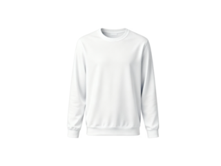 Long sleeve t-shirt mockup with transparent background
