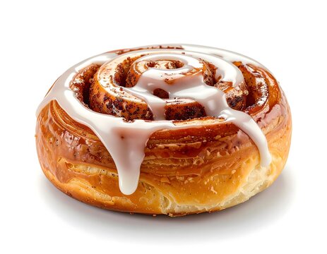 sweet bun isolated on white