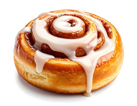 sweet bun isolated on white