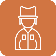 Park Ranger Female icon style