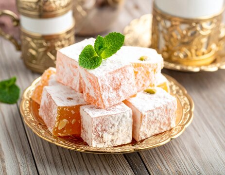 Traditional eastern dessert rahat lokum
