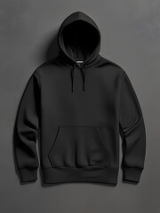black hooded sweatshirt, black sweater