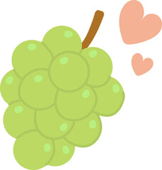 Cute Green Grape