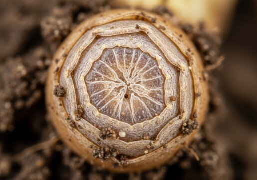 Macro of Root Cap Texture