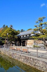 高知城 追手門と天守閣