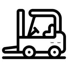 forklift machine icon © agusraharj