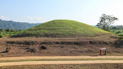 India, Assam, Sivasagar, View of Different Maidans The Burial Places of Ahom Dynasty Royal Personalities, Garhgaon. The World Heritage Site.