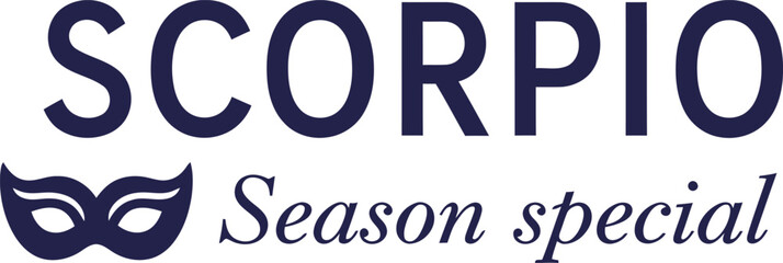 Scorpio Season Special typography vector design black purple graphic for t-shirt apparel sticker astrology merchandise print creative layout   cut file silhouette cricut