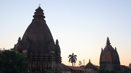 India, Assam, Sivasagar, Beautiful Evening View of Lord Shiva Temple, The 18th Century Monument Built During the Ahom Dynasty.