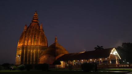 India, Assam, Sivasagar, Beautiful Evening View of Lord Shiva Temple, The 18th Century Monument Built During the Ahom Dynasty.