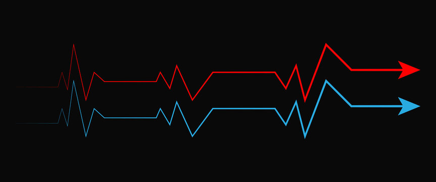  heart beat on ecg vector. heartbeat line icon. vector illustration PNG Formet. Neon glowing blue heartbeat line on transparent background. Modern clean medical symbol isolated on transparent