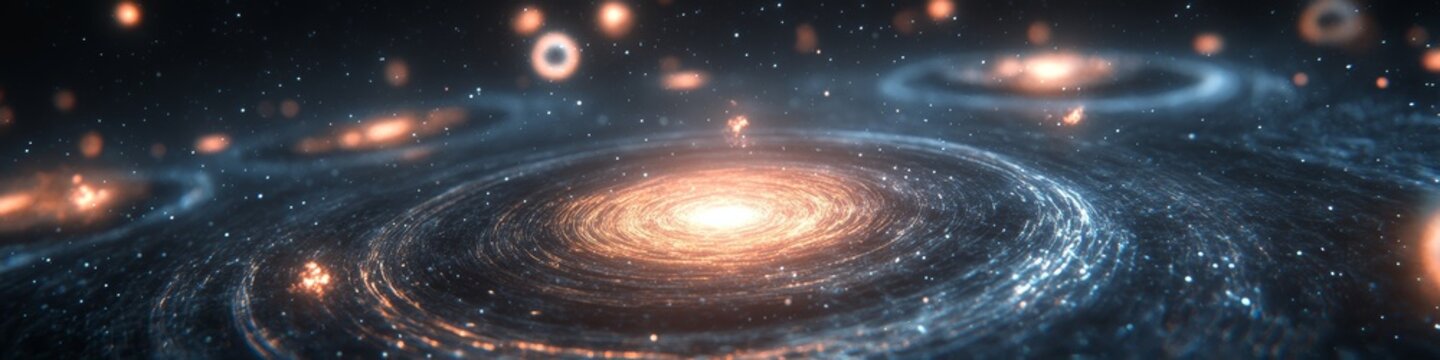 Endless Reach into Cosmic Depths of Space Beyond, Captivating Infinite Universe Background Art