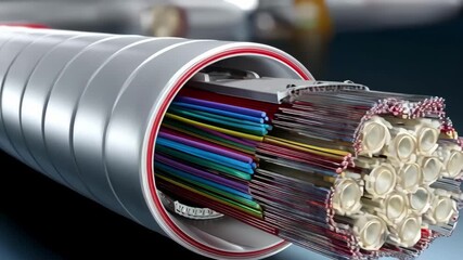 Medium framing of CAT6 twisted pair cable focusing on enhanced shielding and construction designed for higher data transmission speeds